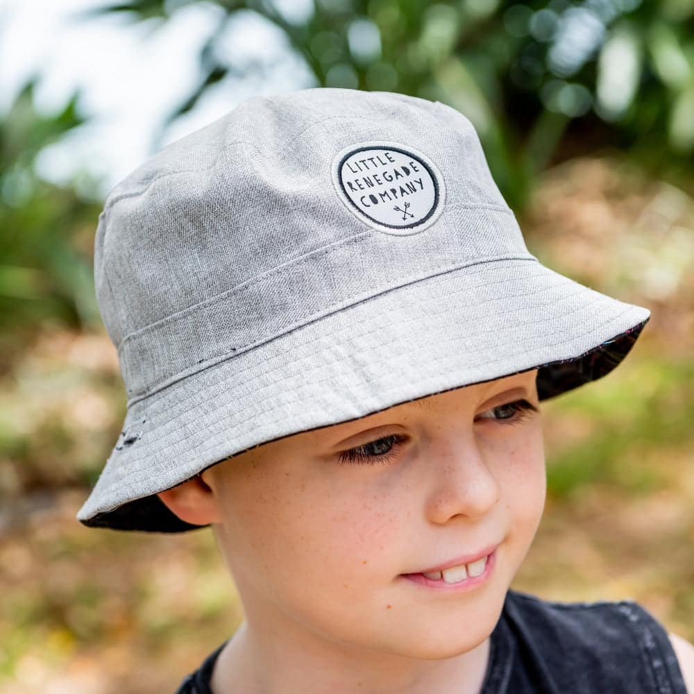 Little Renegade Company : Retro Reversible Bucket Hat - Atherton Juniors